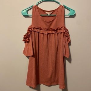 Pretty Pink Off Shoulder Top